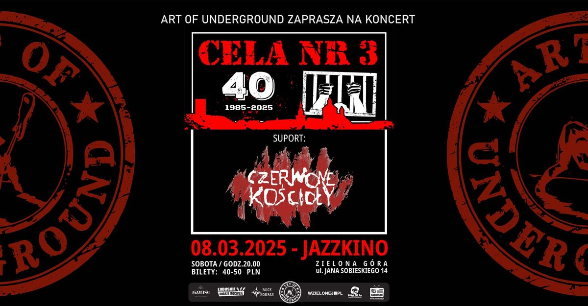 CELA NR 3 | CZERWONE KO\u015aCIO\u0141Y | koncert | Zielona G\u00f3ra | 08.03.2025