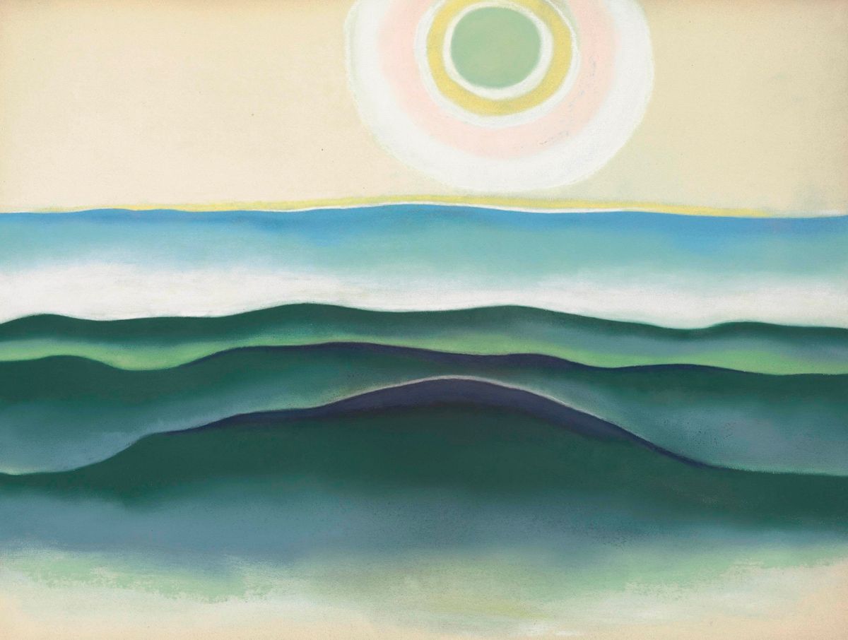 Colorful Explorations: A Guide to Pastels, Georgia O\u2019Keeffe\u2019s \u201cSun, Water, Maine\u201d with Laura T