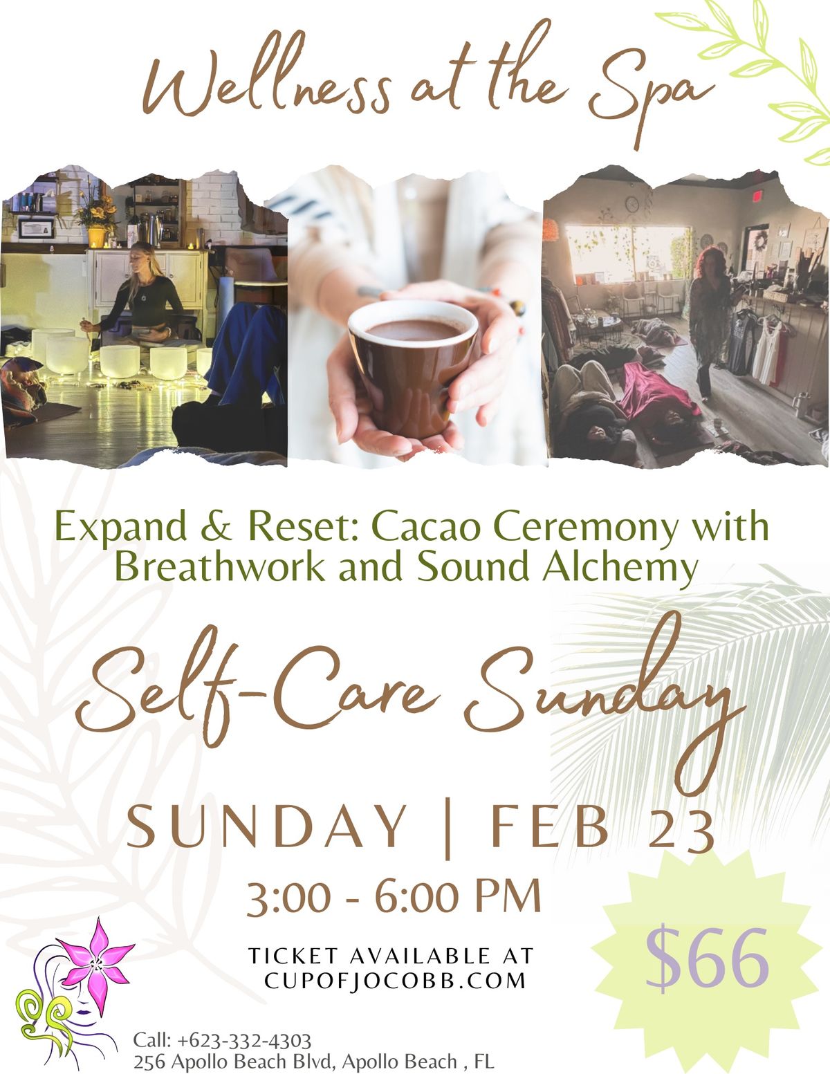 Self-Care Sunday Experience  \u2728Cacao Ceremony | Breathwork | Sound Alchemy 