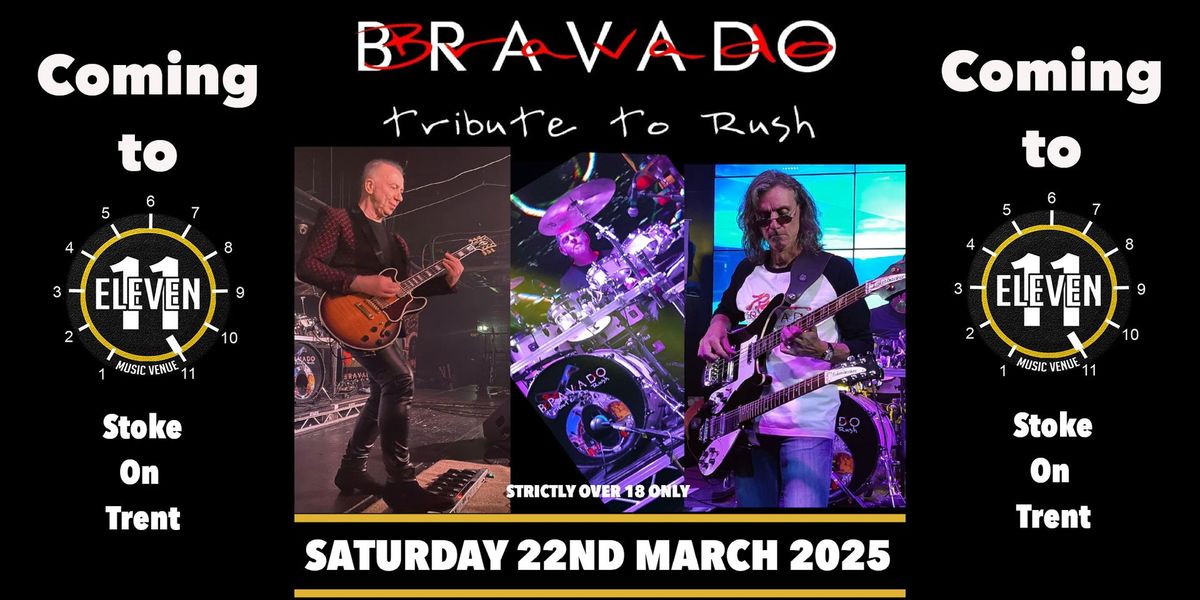 Bravado a tribute to Rush live Eleven Stoke