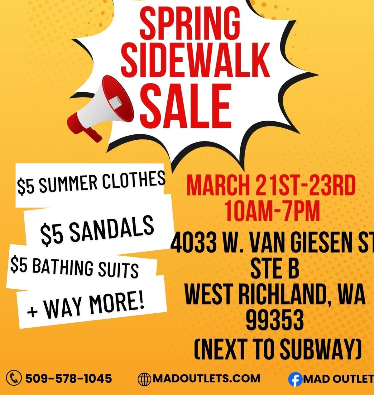 Spring Sidewalk Sale