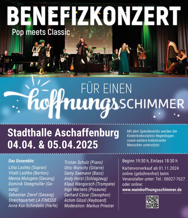 \u201eBenefizkonzert f\u00fcr einen Hoffnungsschimmer\u201c