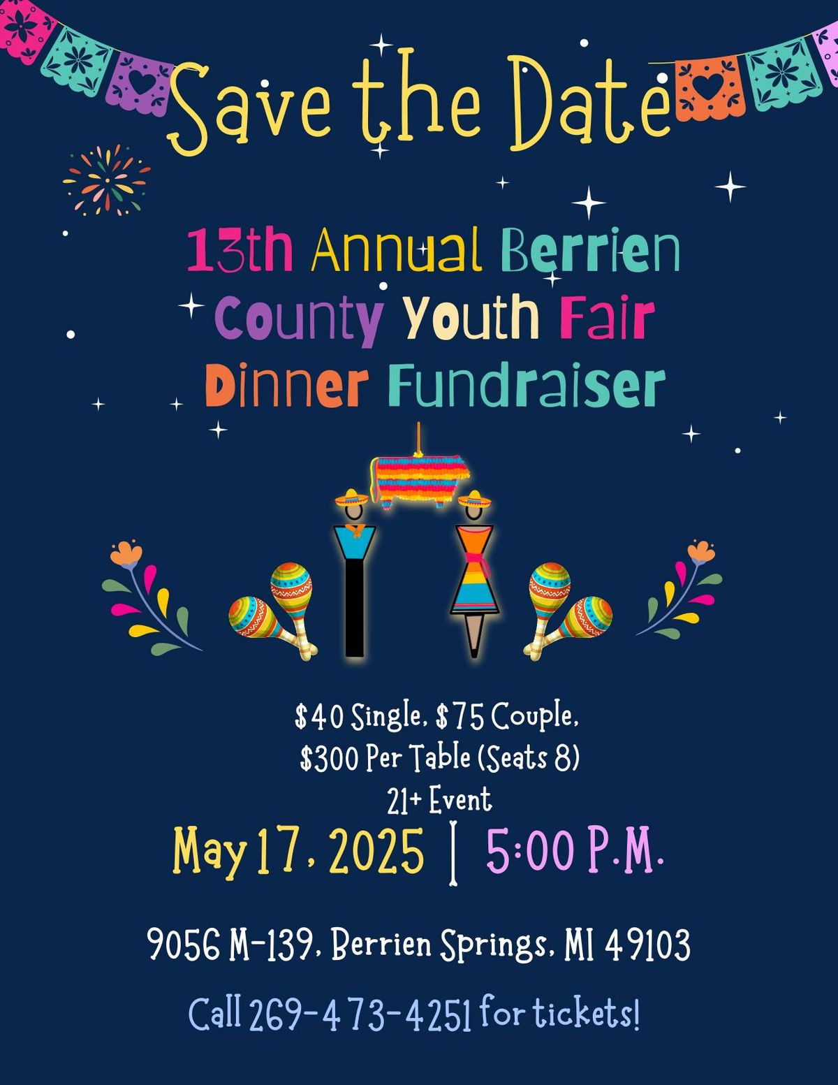 13th Annual Dinner Fundraiser - Fiesta at the Fair