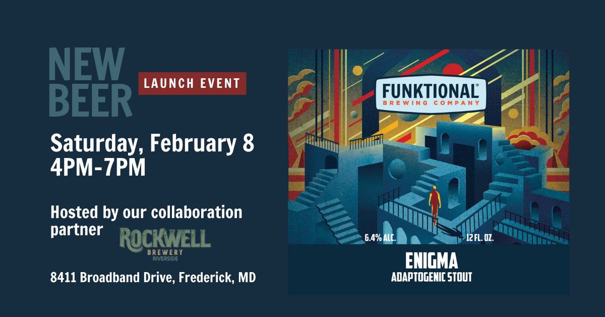 Enigma Collaboration Beer LAUNCH EVENT with Funktional Brewing Co @Rockwell Brewery Riverside