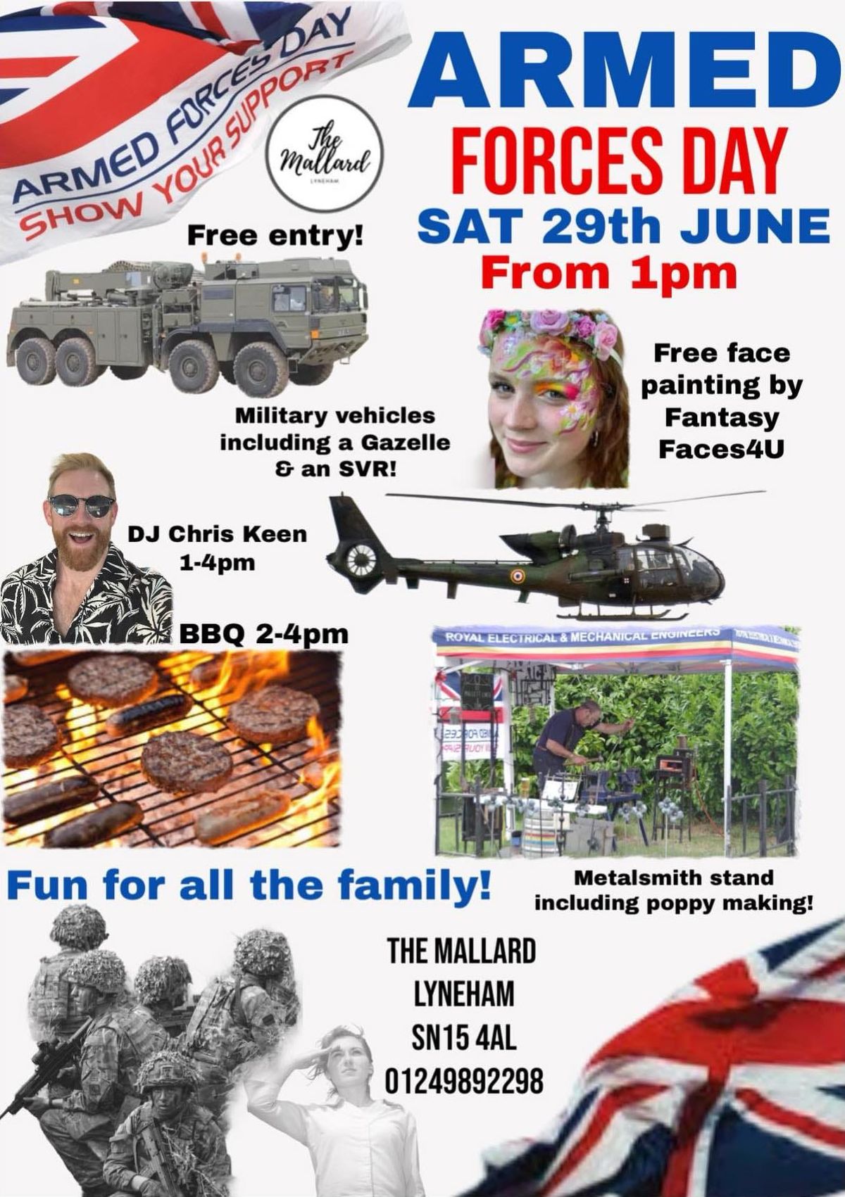 Armed Forces Day - BBQ, Music & military vehicles 