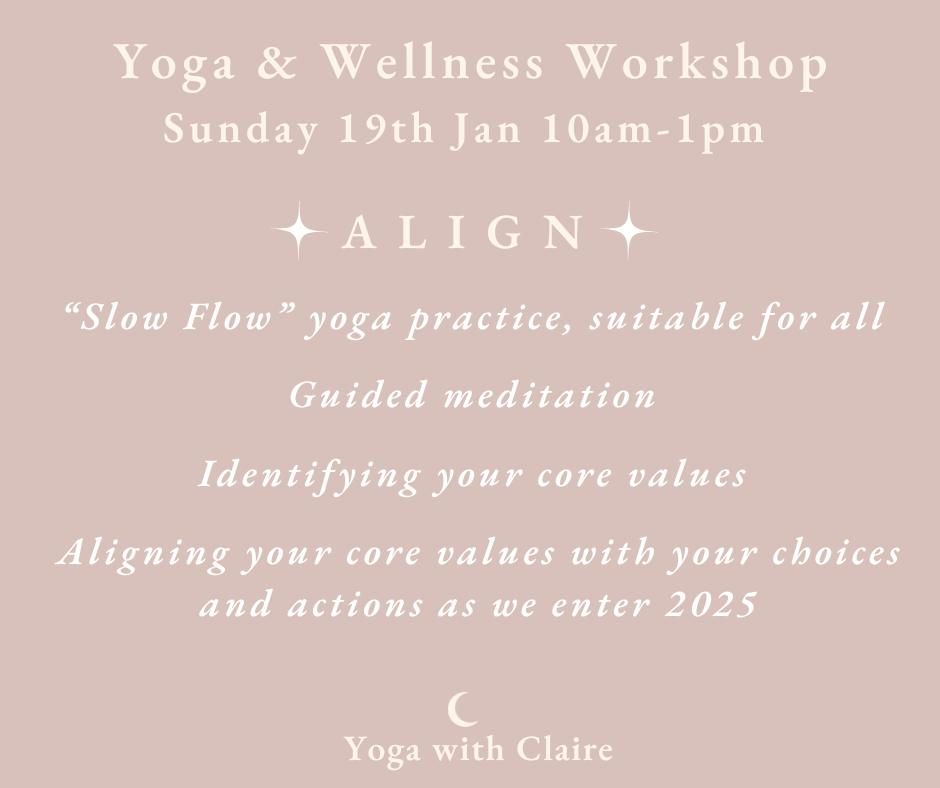 Yoga & Wellness Workshop - ALIGN 