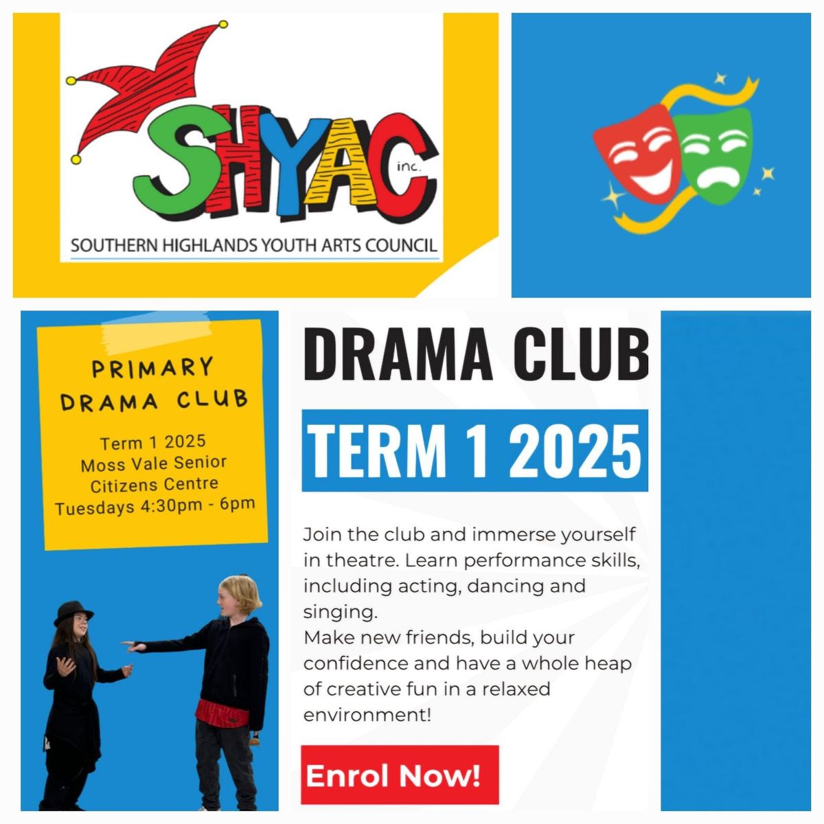 SHYAC Primary Drama Club \ud83c\udfad Term 1