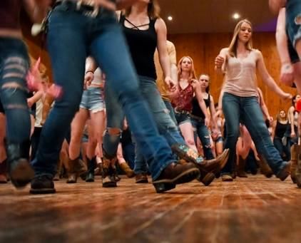 Line Dancing at Oakholm Farm's Workshop! 