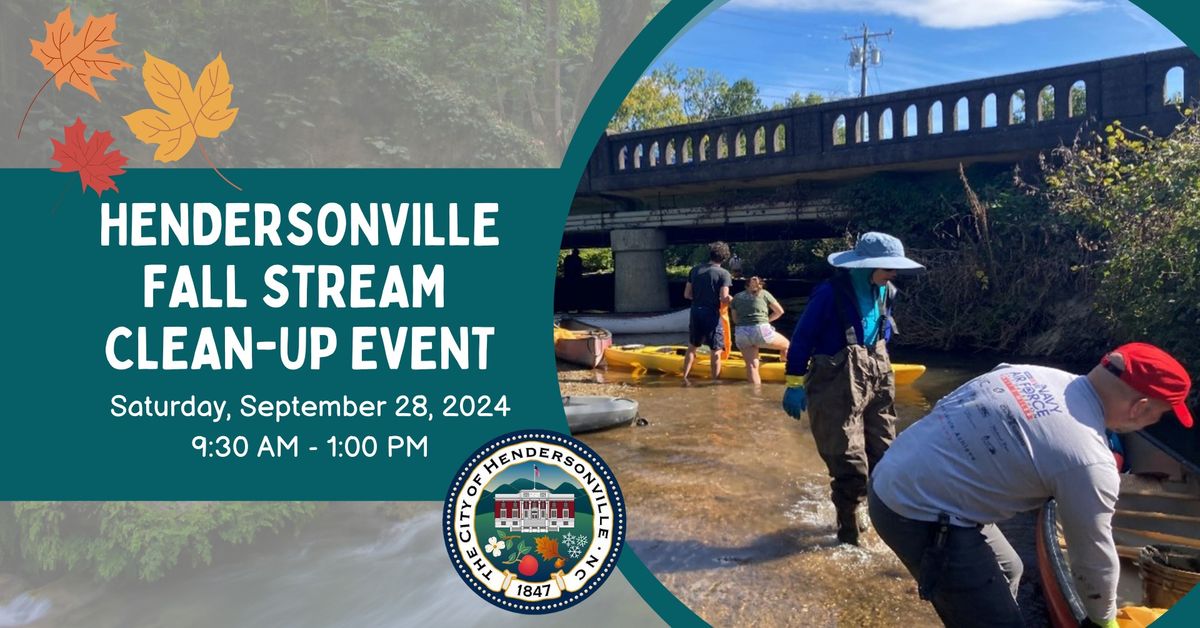 Hendersonville Fall Stream Clean-Up Event