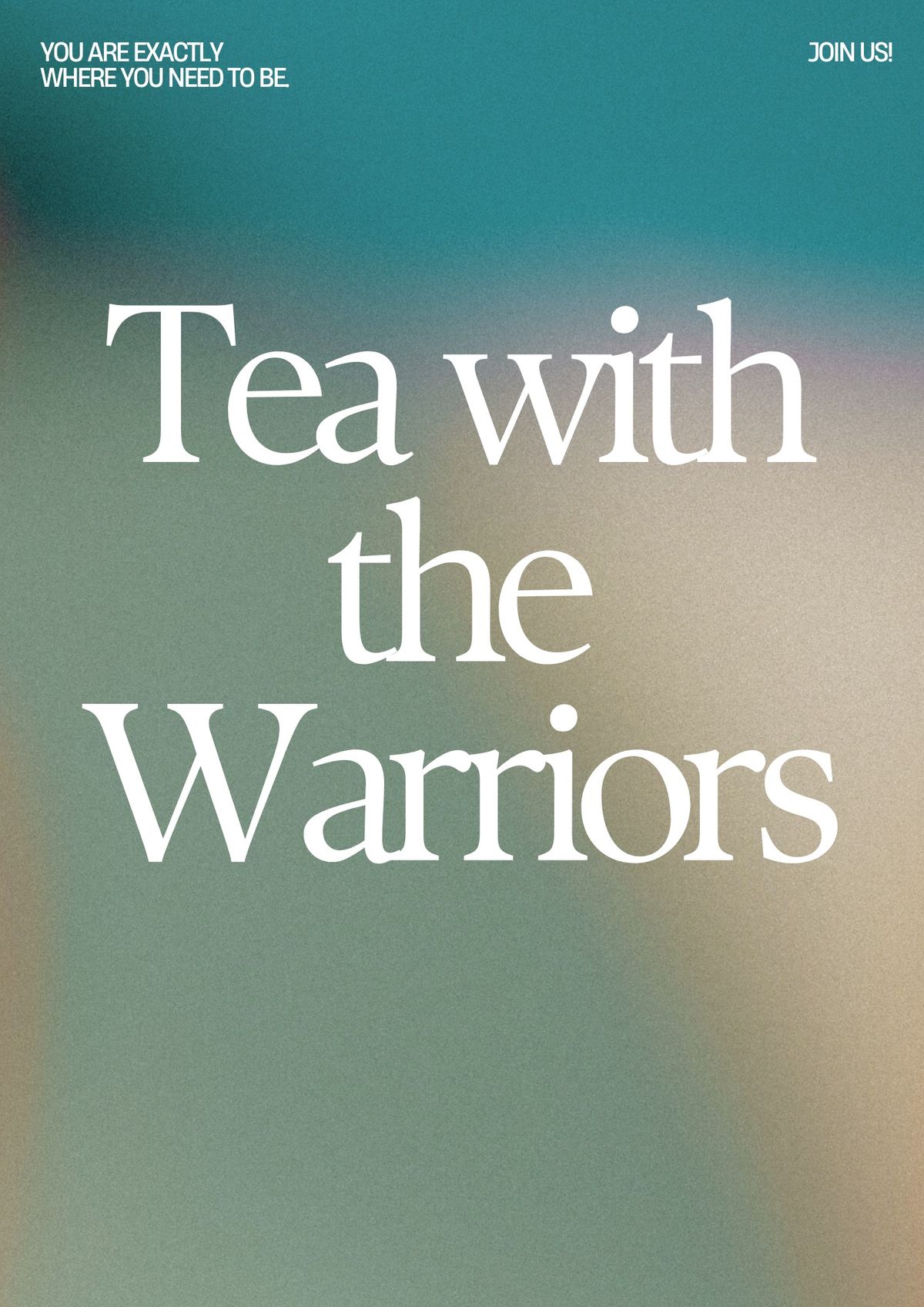 Tea, Restore and Learn with the Warriors