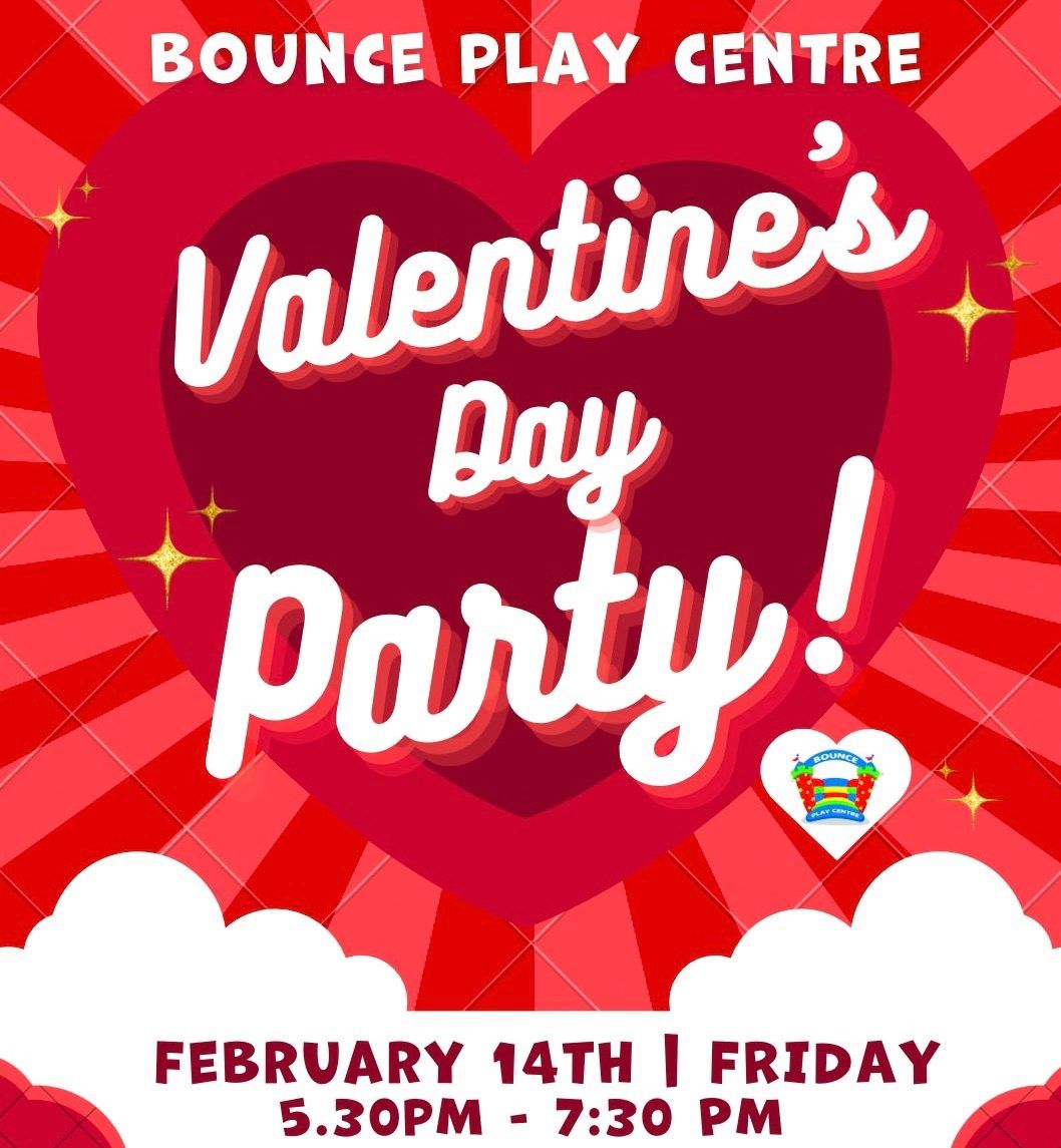 \ud83e\udd70 Bounce Valentines Day Disco Friday 14th Feb 5.30-7.30pm \ud83e\udd70