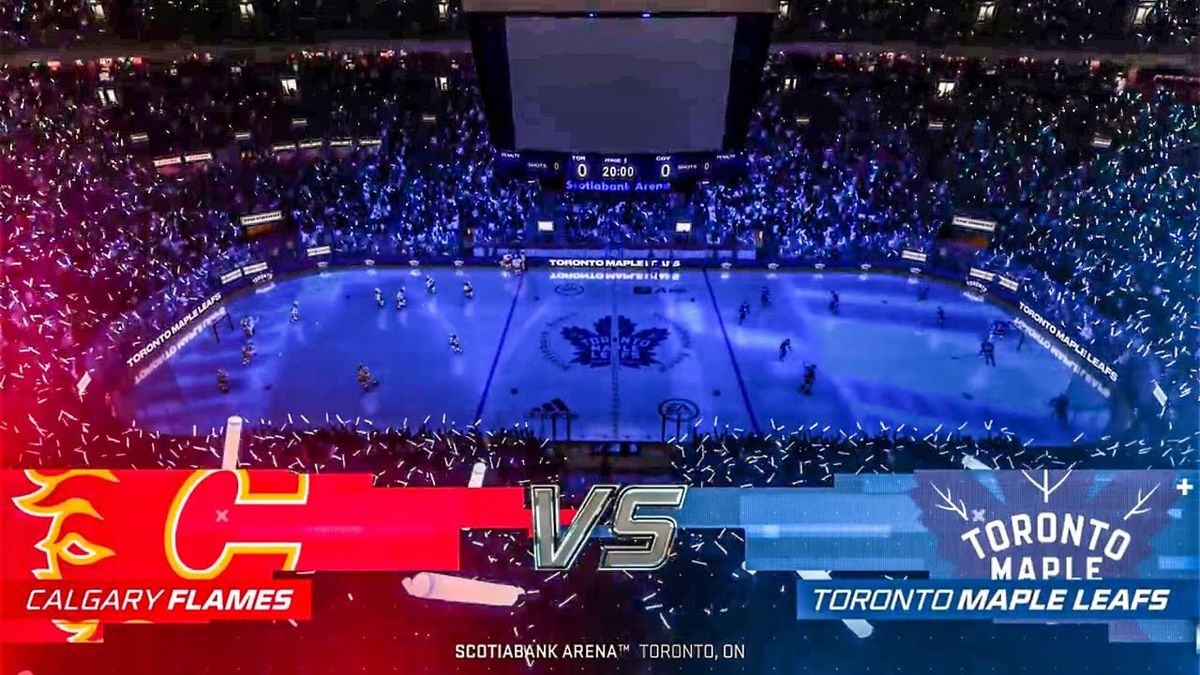 Calgary Flames at Toronto Maple Leafs at Scotiabank Arena