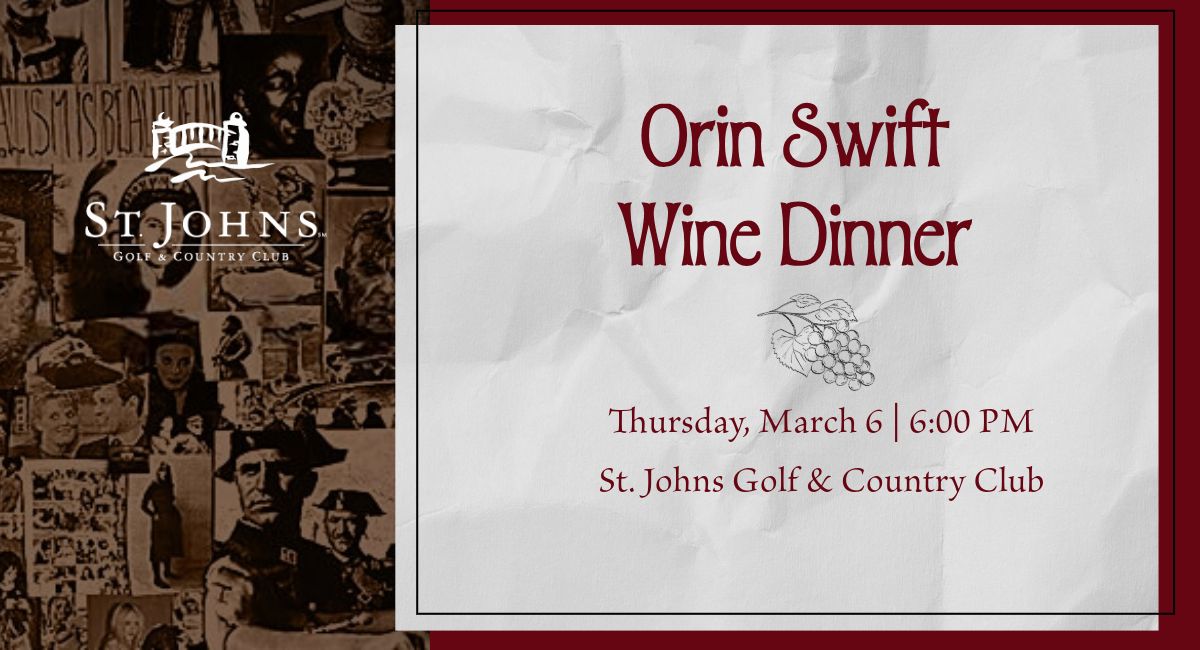 Orin Swift Wine Dinner