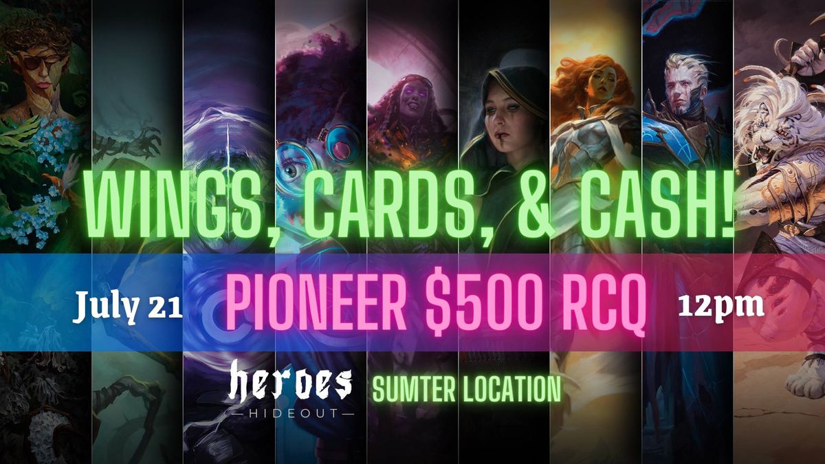 SUMTER Wings, Cards, and Cash $500 Pioneer RCQ