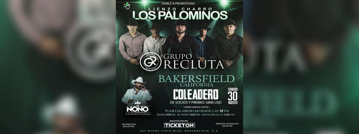 COLEADERO CON GRUPO RECLUTA & EL NONO in Bakersfield