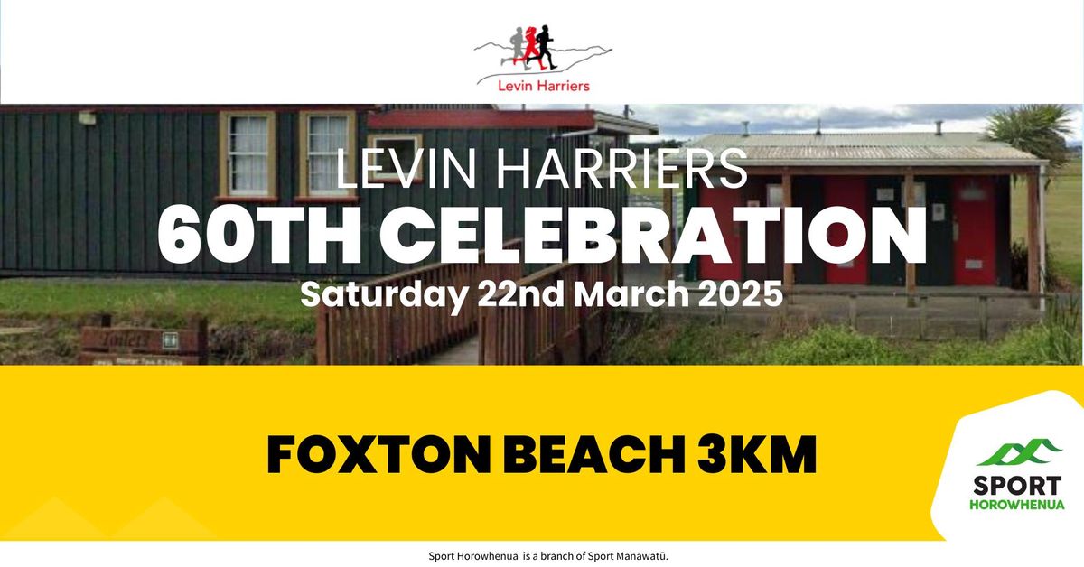 Foxton Beach 3km (Levin Harriers 60th celebration)