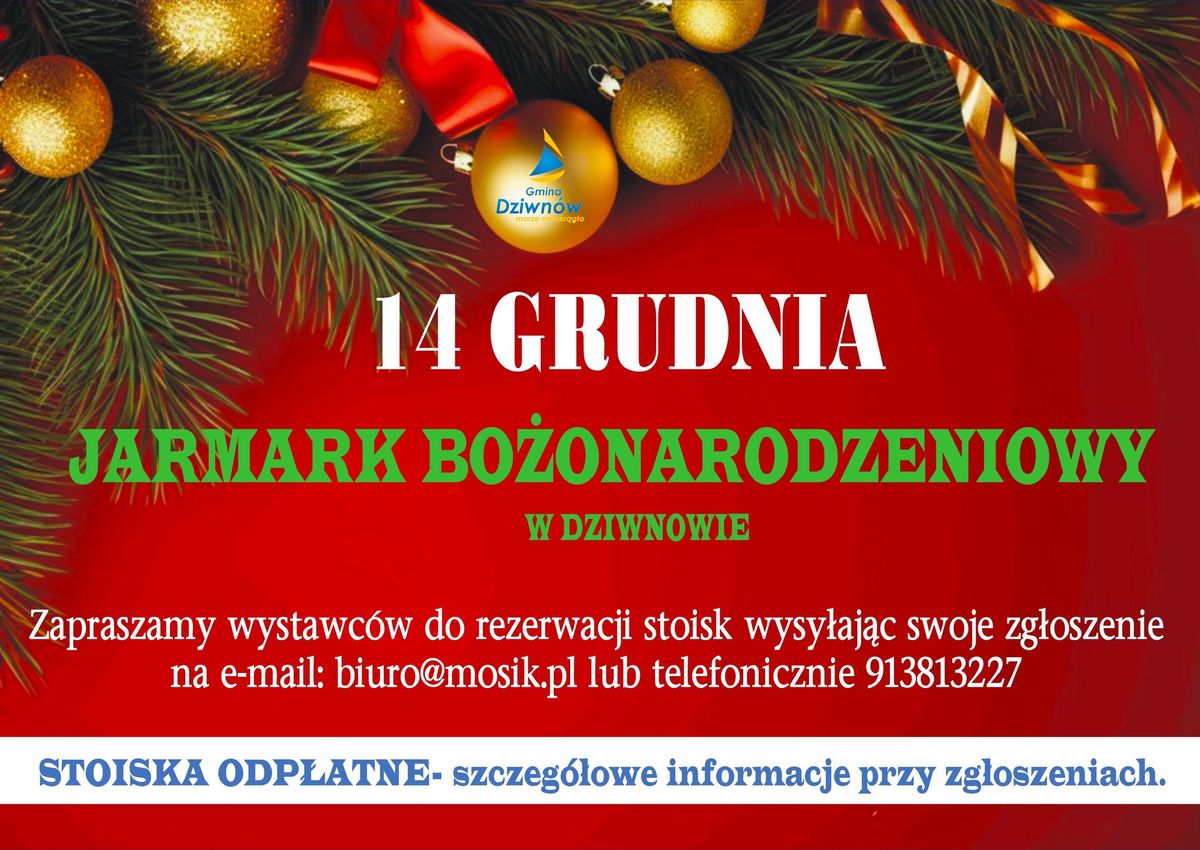 JARMARK BO\u017bONARODZENIOWY W DZIWNOWIE