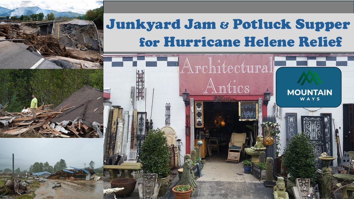 Junkyard Jam & Potluck Supper for Hurricane Helene Relief