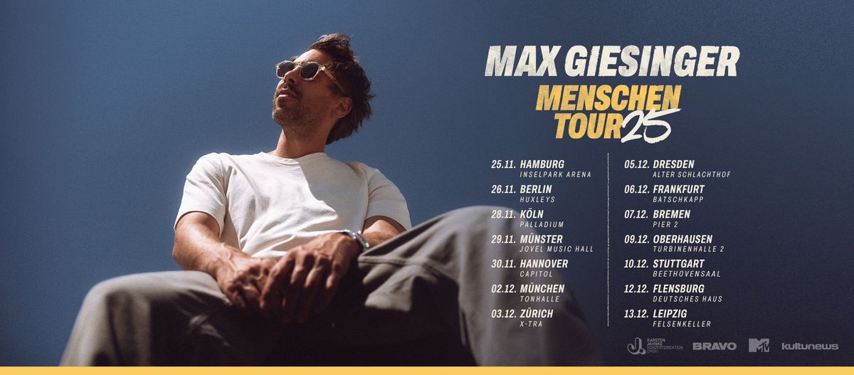 Max Giesinger | Menschen Tour 2025 | Bremen