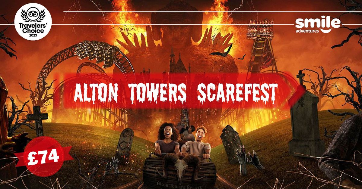 ALTON TOWERS SCAREFEST DAY TRIP -  From Manchester