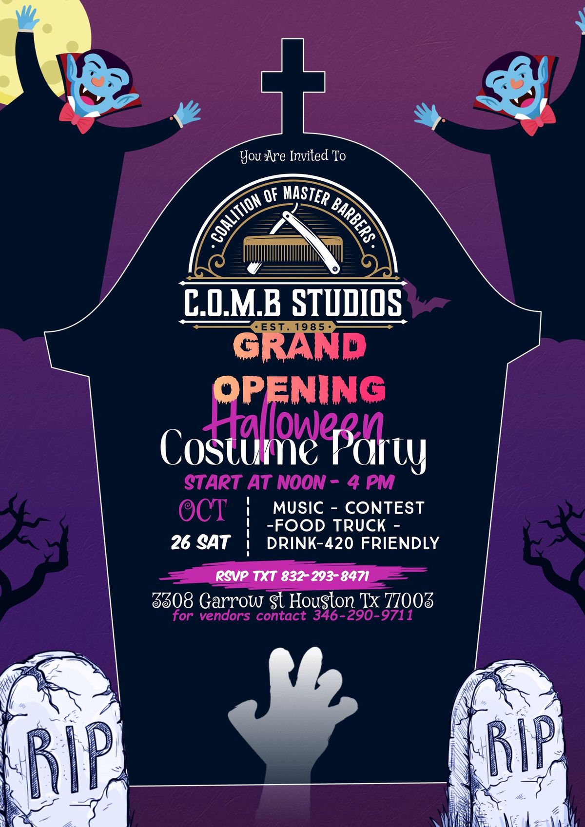 COMB STUDIOS GRAND OPENING