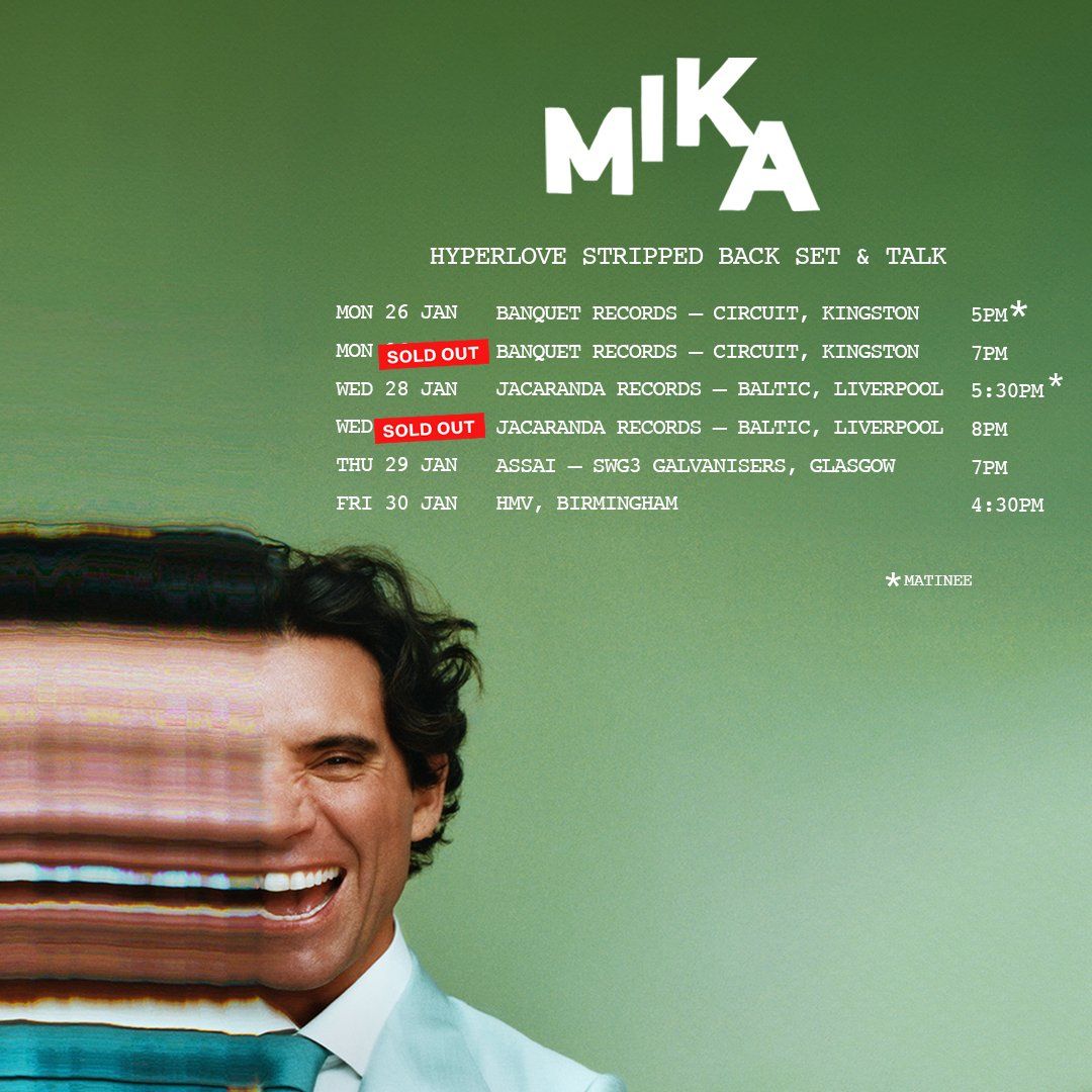 Mika Glasgow Tickets