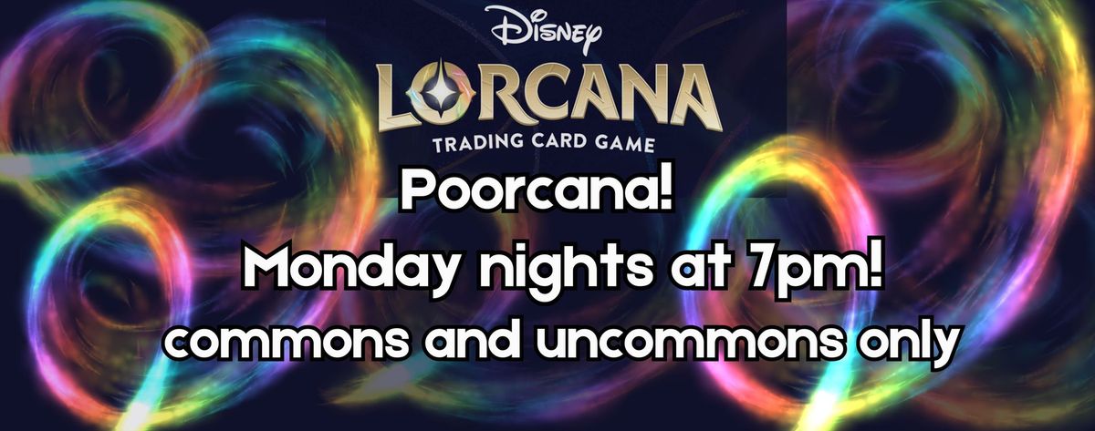 Monday night Poorcana!