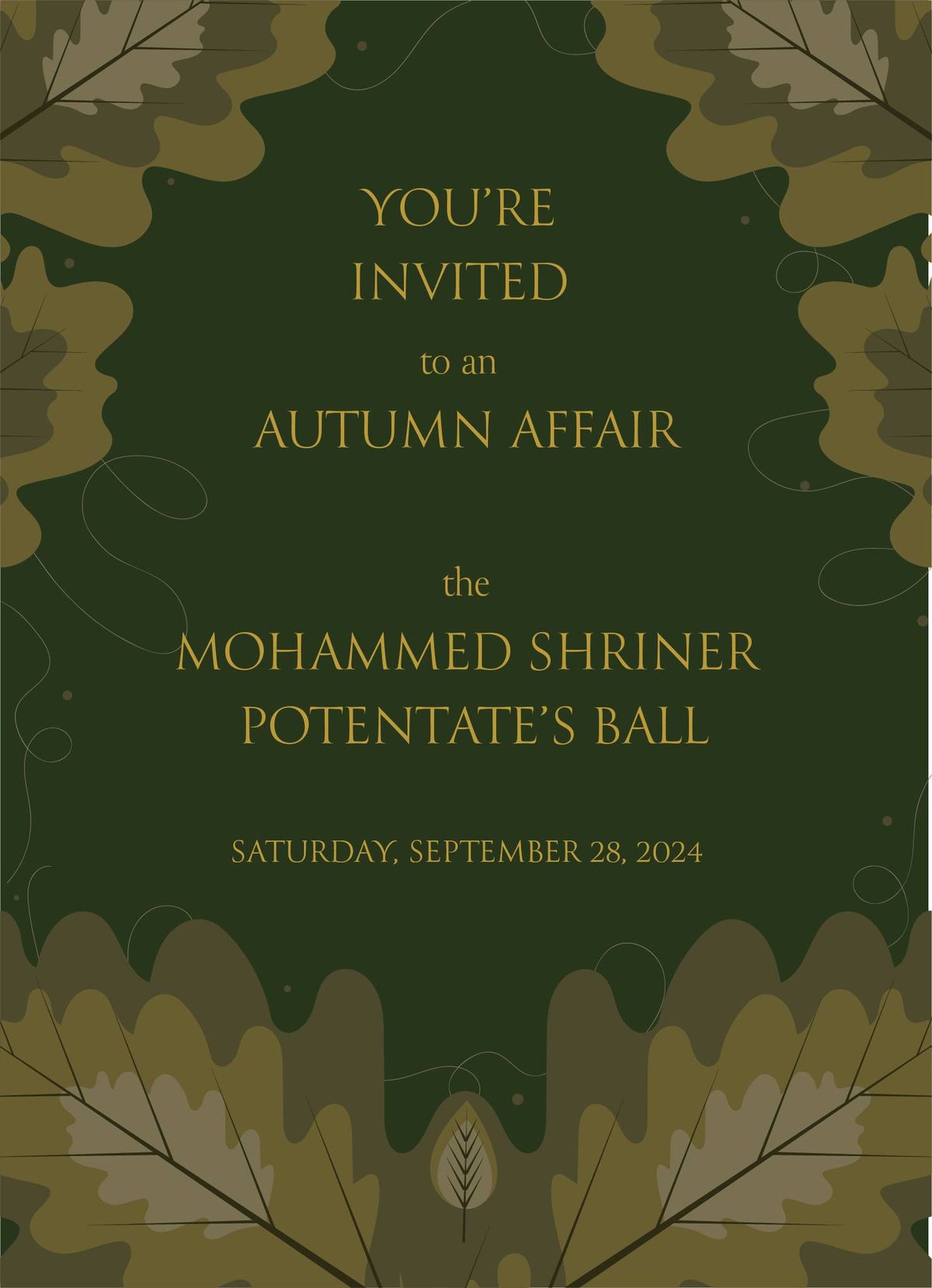 An Autumn Affair - Potentate's Ball  