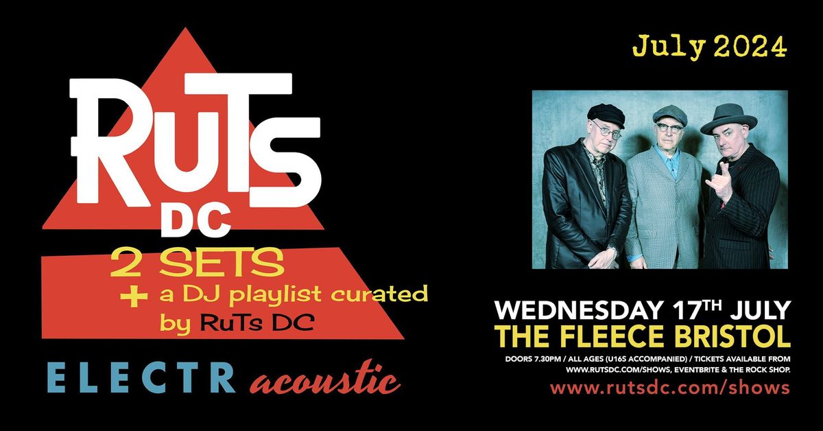 Ruts DC ELECTRacoustic Live at The Fleece, Bristol 17\/07\/24