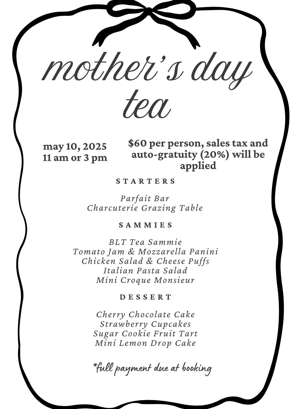 Mother's Day Tea