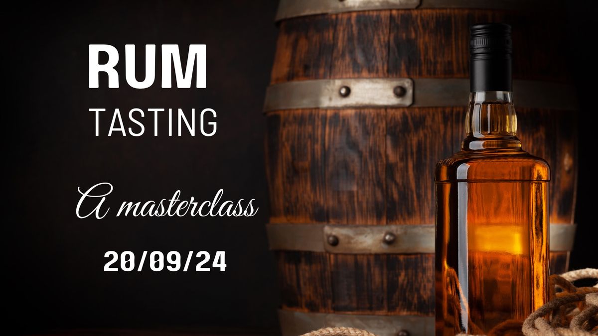 A rum tasting Masterclass