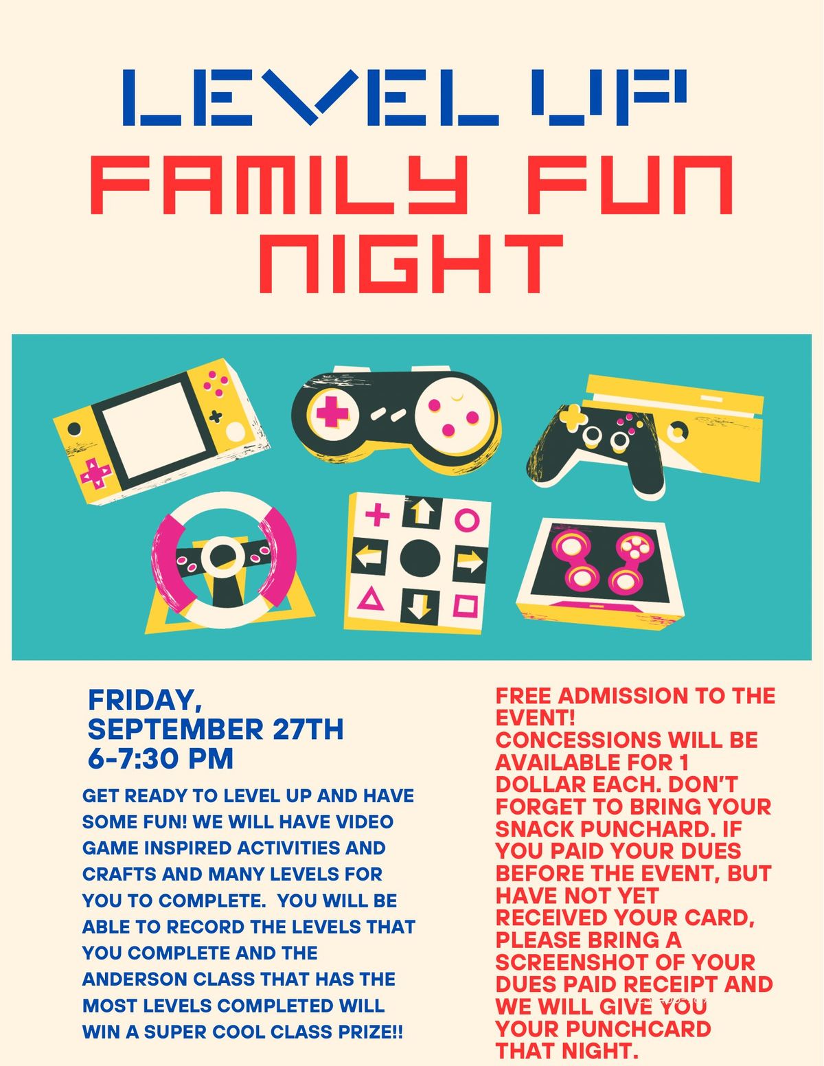 Level Up Family Fun Night