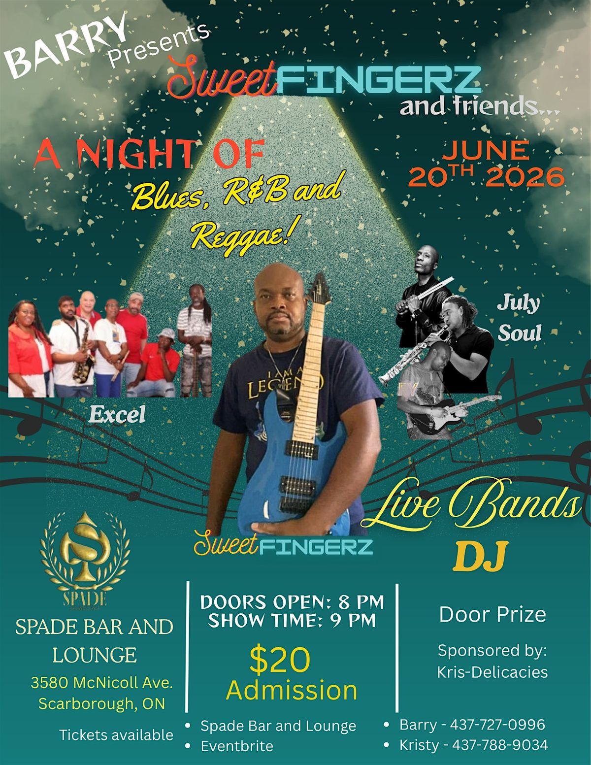 A Night of Blues, R&B and Reggae!