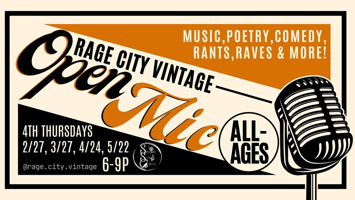 All- Ages Open Mic at Rage City Vintage