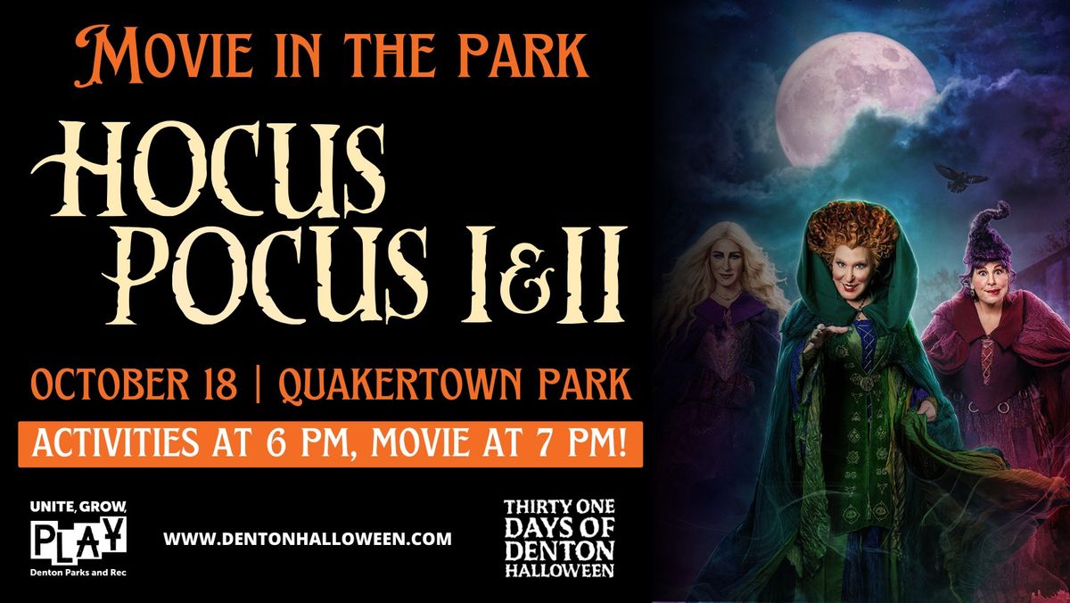 Movie in the Park: Hocus Pocus & Hocus Pocus 2 (Double Feature)