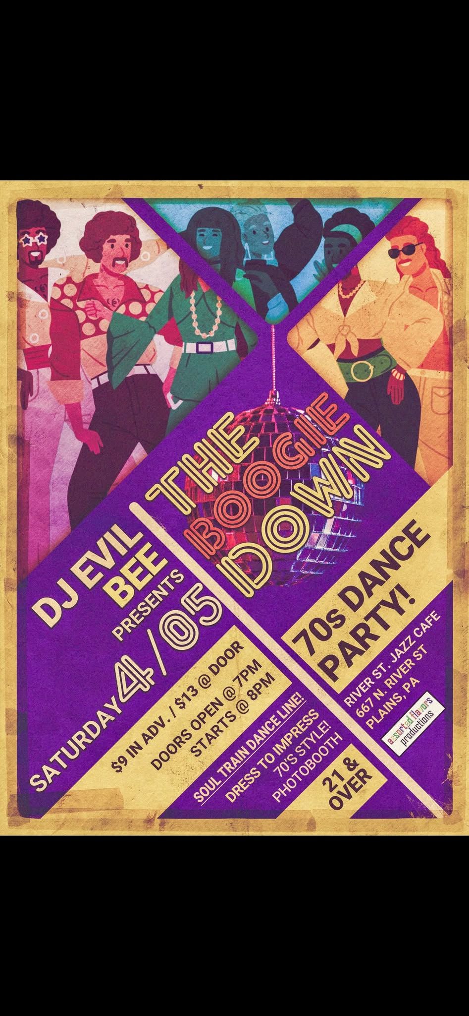 THE BOOGIE DOWN 70\u2019s DANCE PARTY 