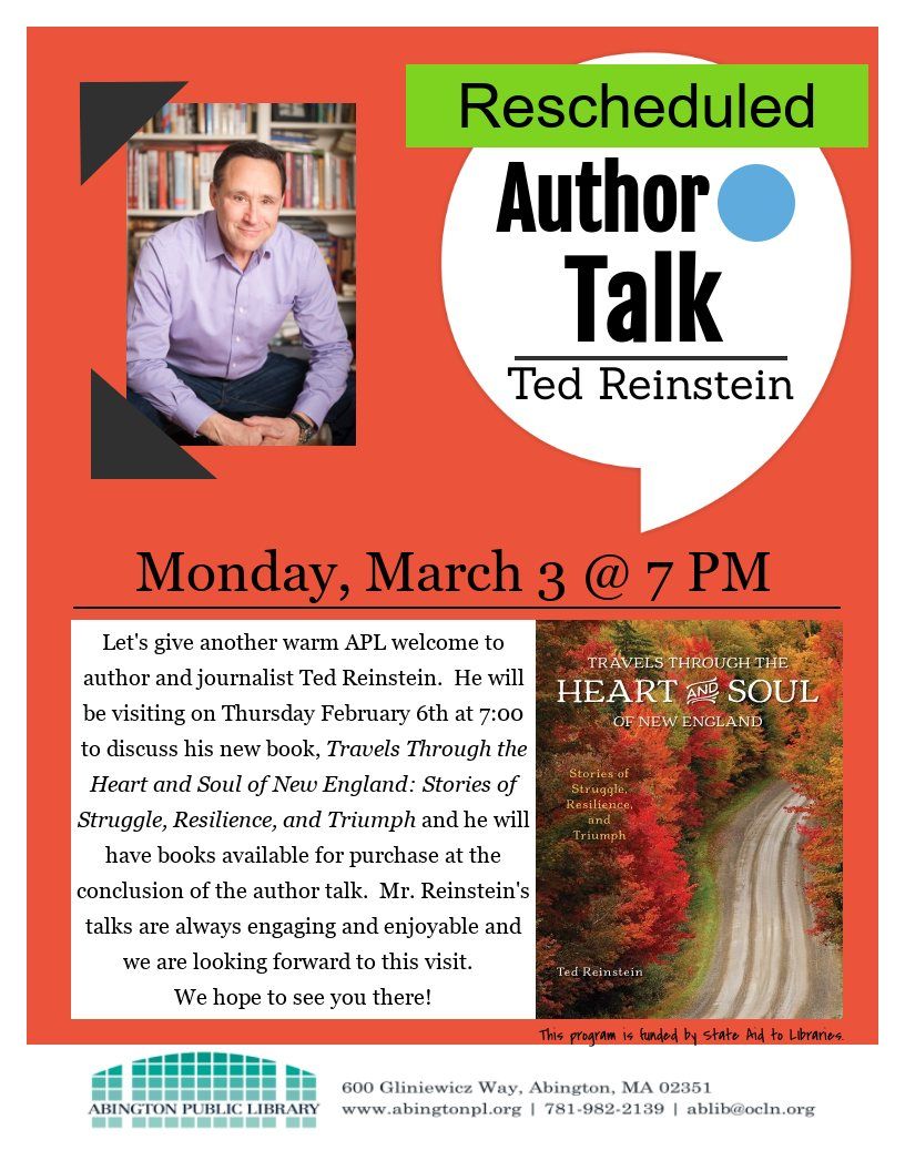 Author Talk -  Ted Reinstein