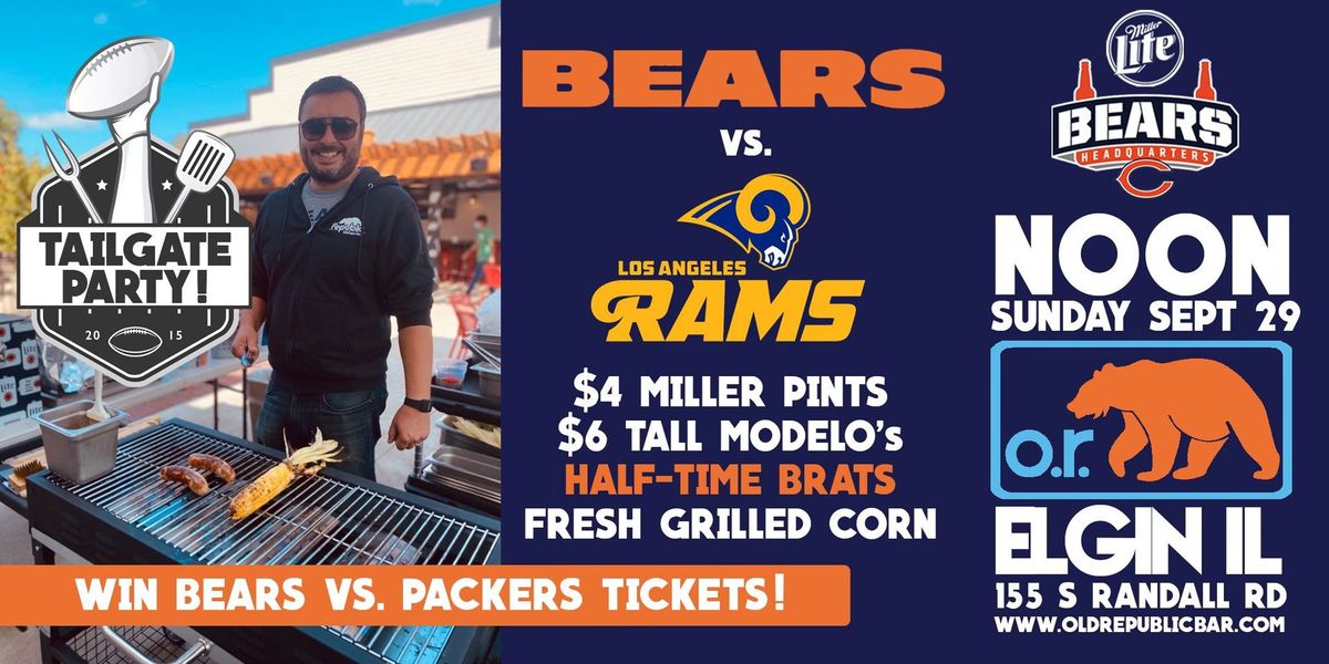 Tailgate Party \/\/ Bears Vs. Rams