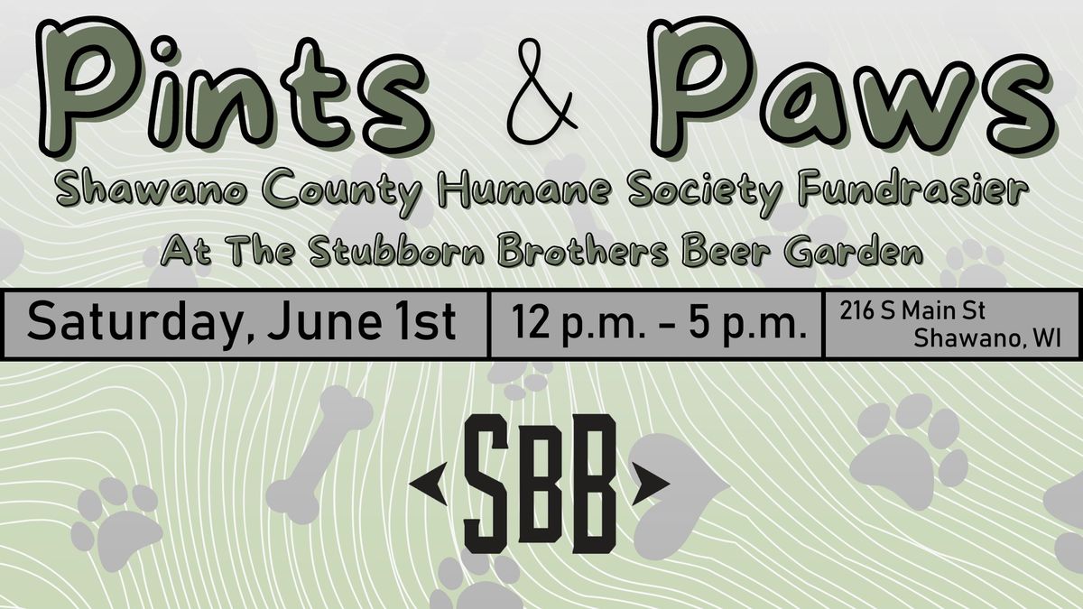 Pints & Paws: Shawano County Humane Society Fundraiser 