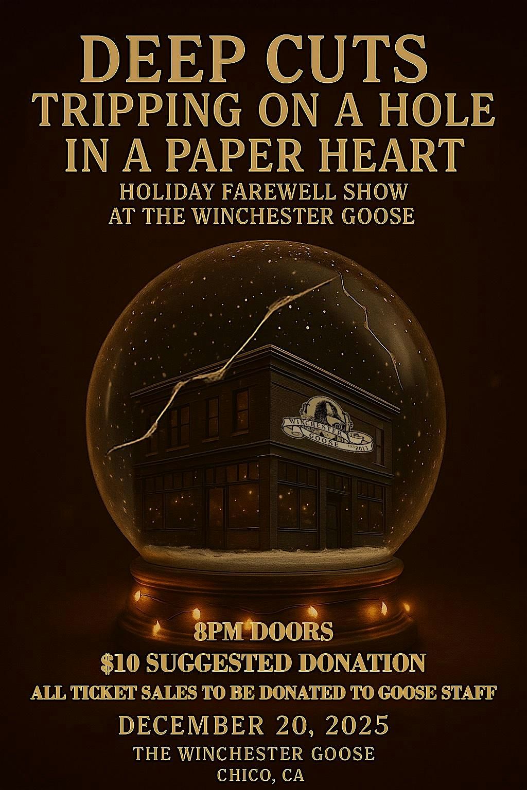 Deep Cuts: Holiday Farewell Show w Trippin on a Hole In a Paper Heart