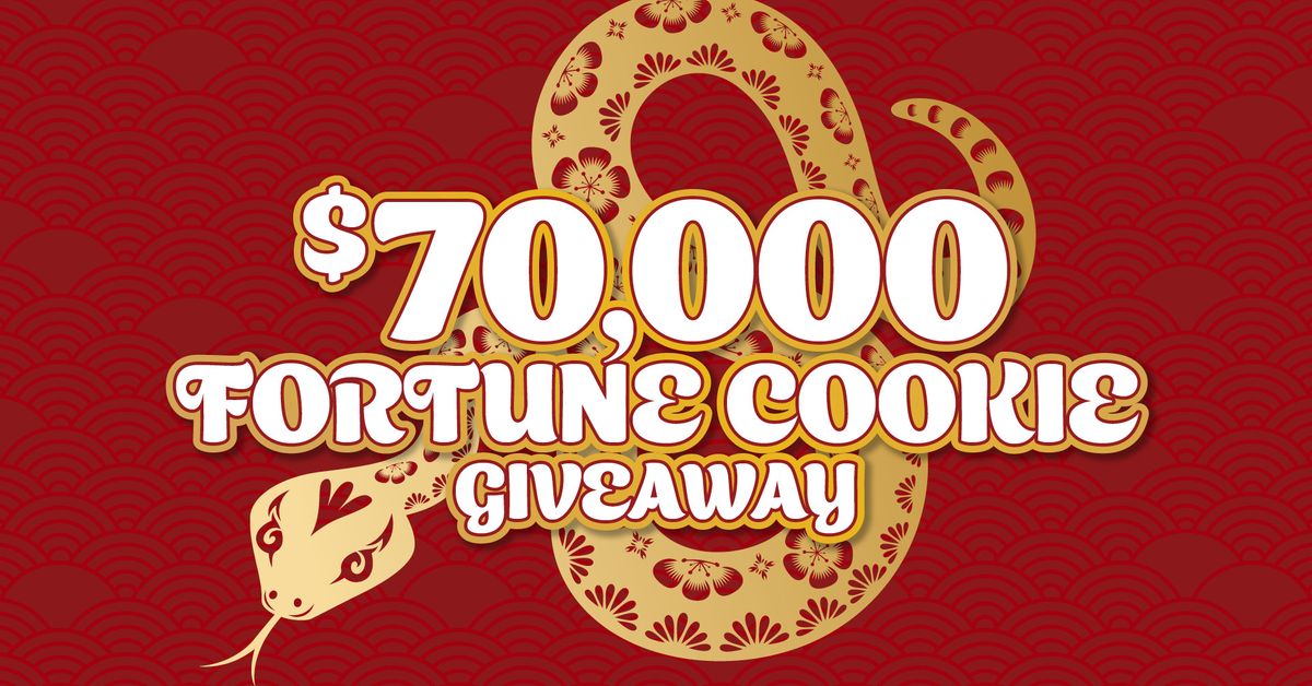 $70,000 Fortune Cookie Giveaway