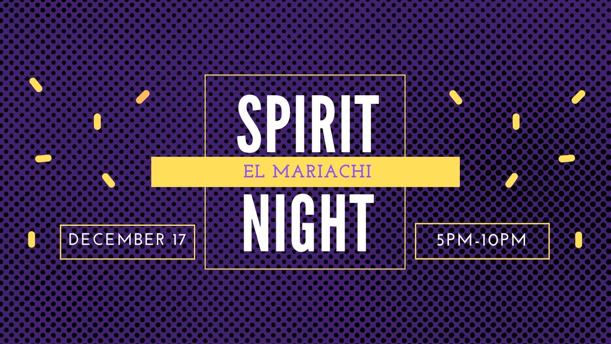 December Spirit Night with El Mariachi 