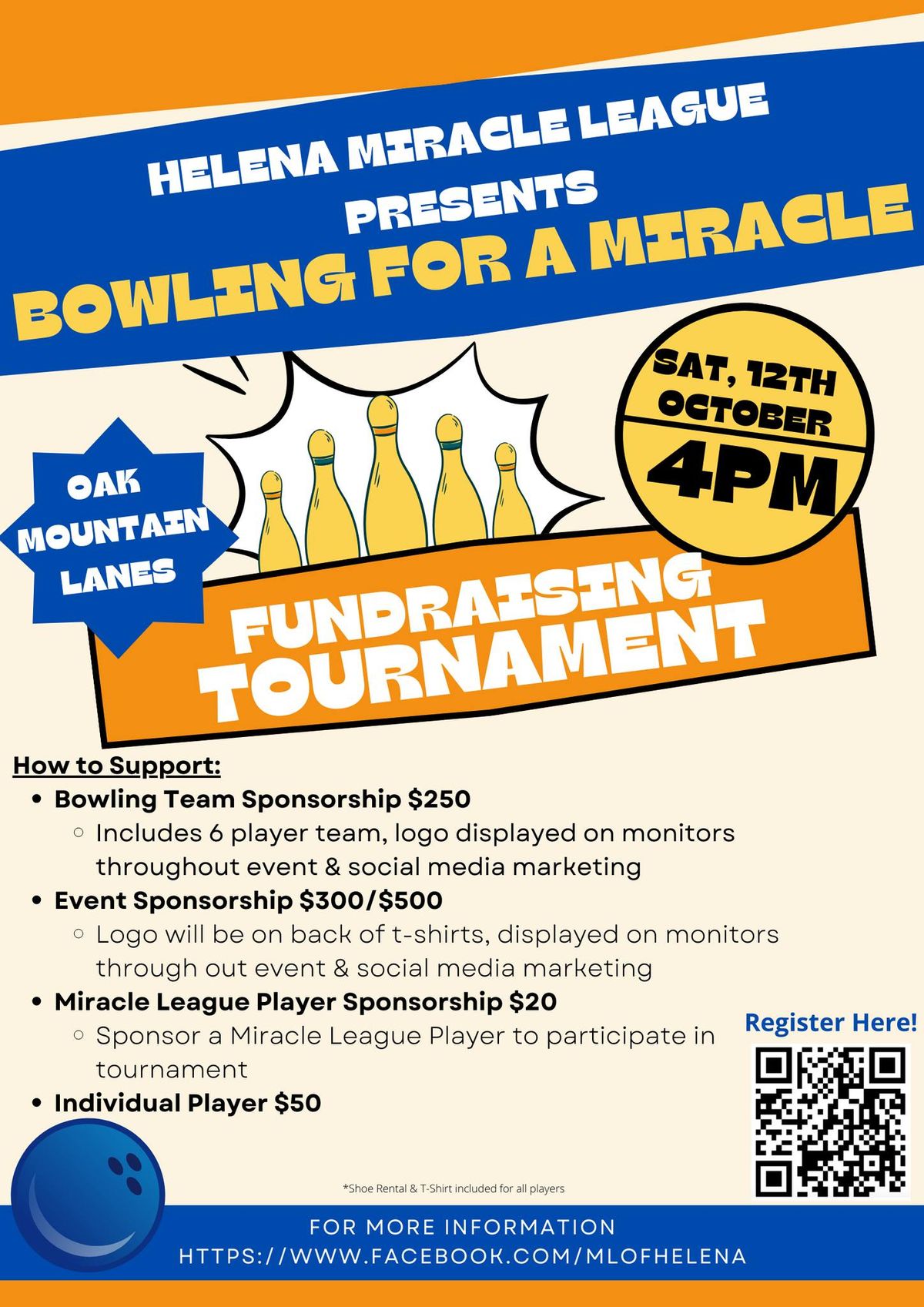 Helena Miracle League Bowling Tournament 