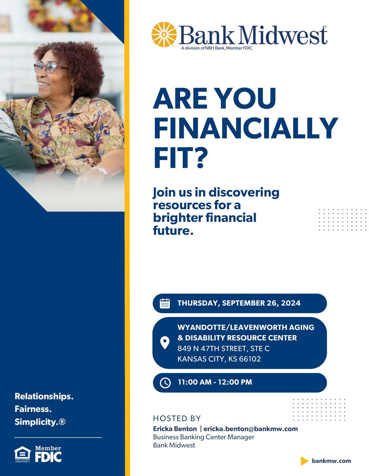 Financially Fit Course Offered by WyCo\/Leavenworth Aging Department