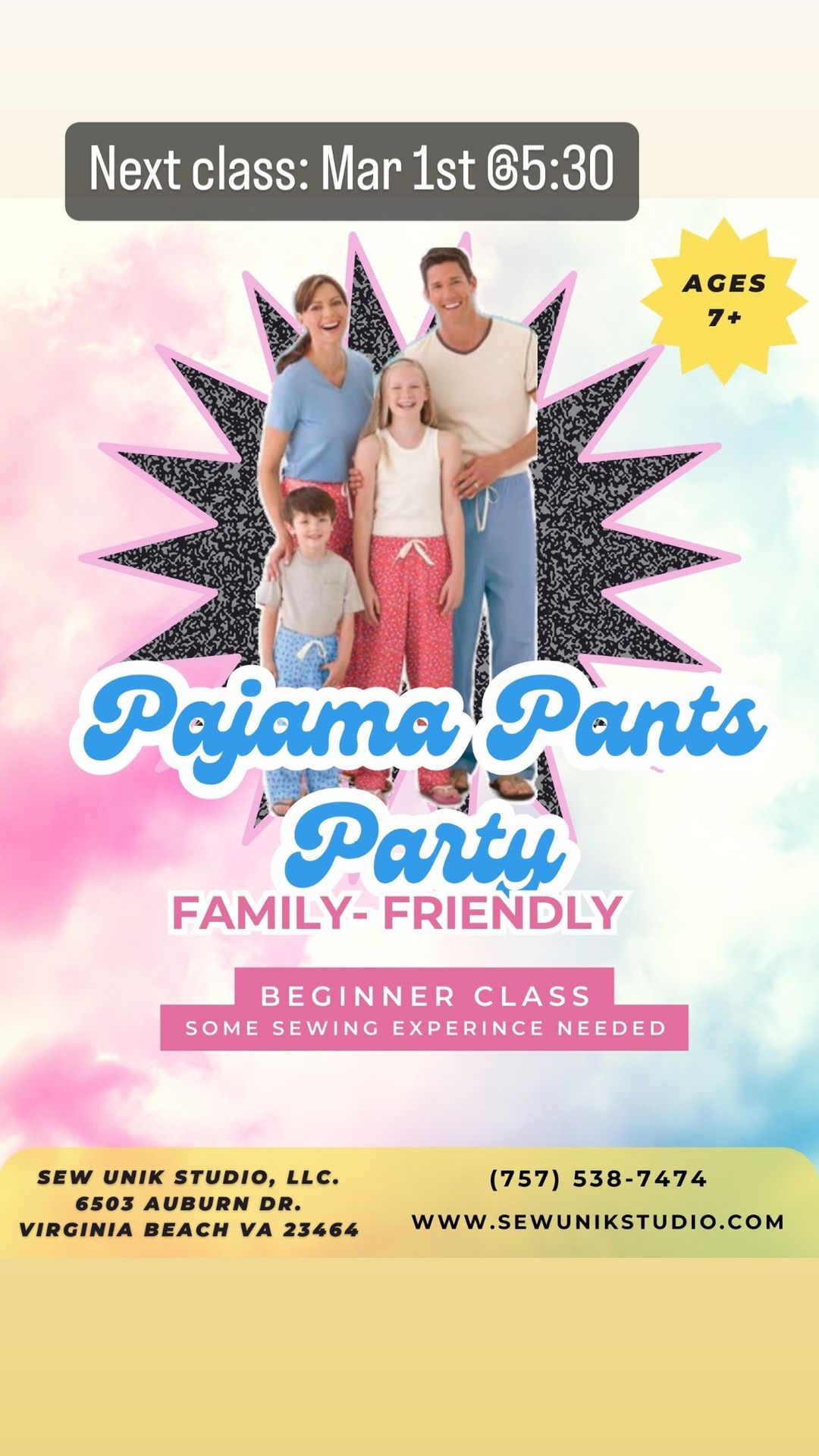 Pajama Pants Sewing Party