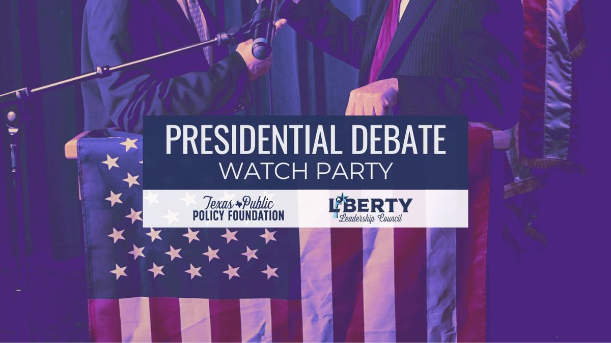 Presidential Debate Watch Party (In-Person Only)