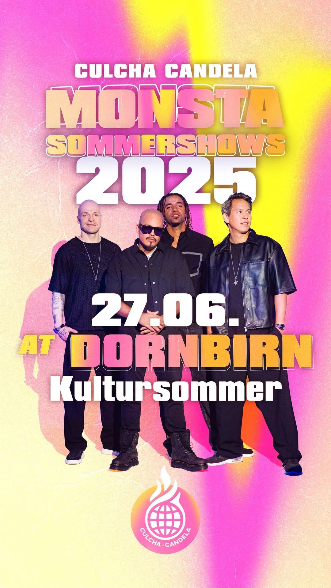 CULCHA CANDELA \u2022 Freitag, 27. Juni 2025 \u2022 Conrad Sohm Kultursommer-Festival-OPENAIR