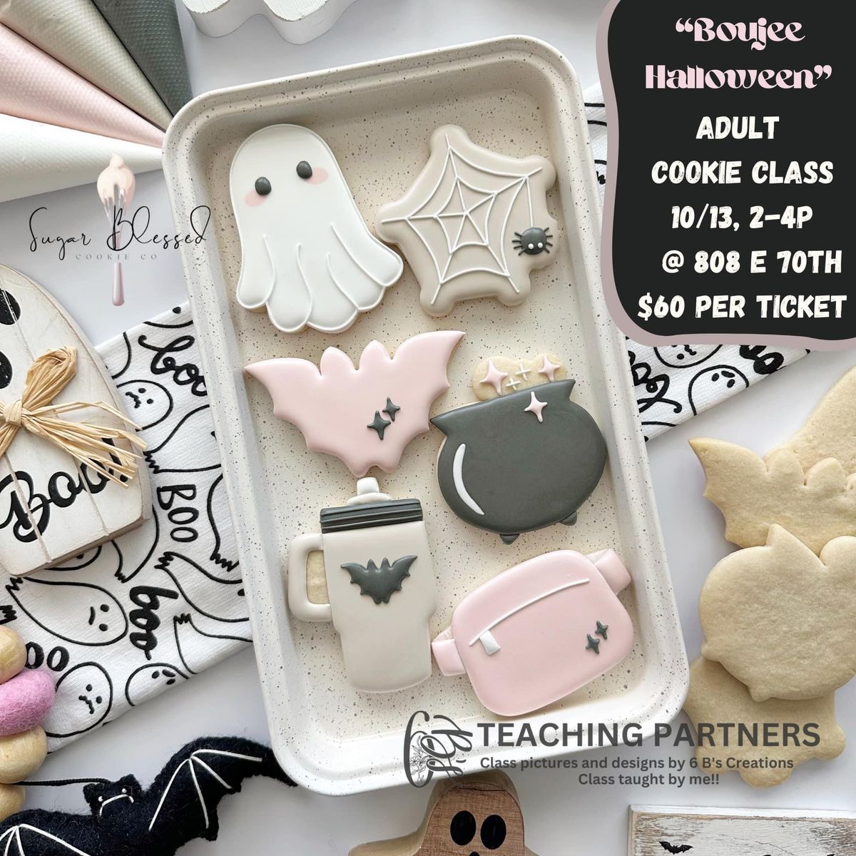 \u201cBoo-jee Halloween\u201d (18+)Cookie Decorating Class 2-4pm