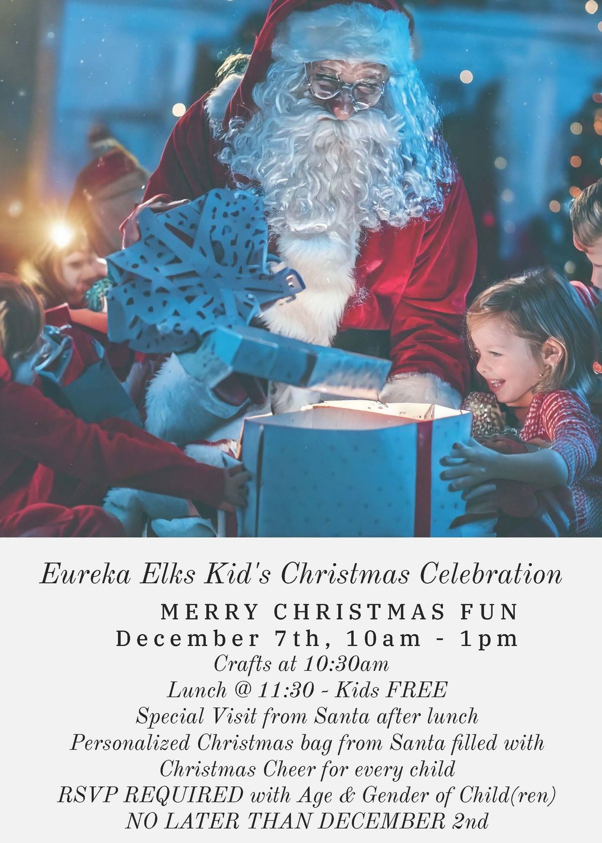 Elks Annual Kids Christmas Party