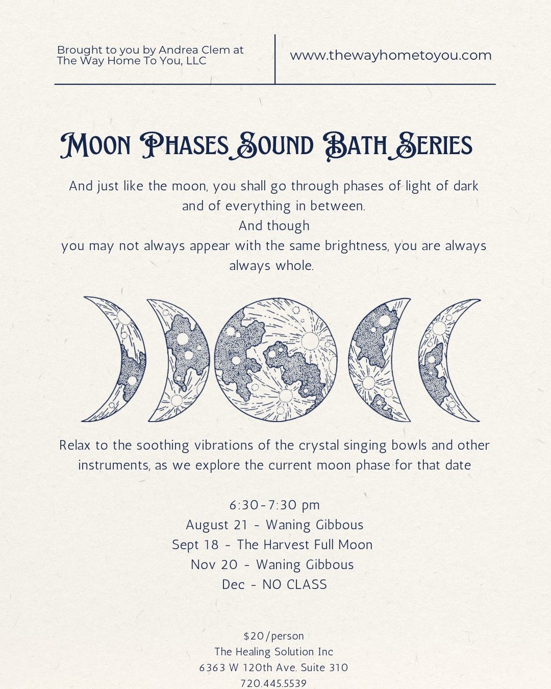 MOON PHASES Sound Bath Series - Harvest Full Moon